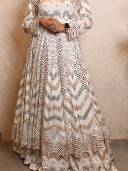 Ethnic Georgette Anarkali Set - Image 4