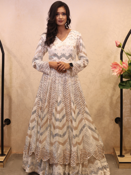 Ethnic Georgette Anarkali Set