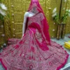 Lehenga with Moti, Dabka, Sequins, and Stone Handwork