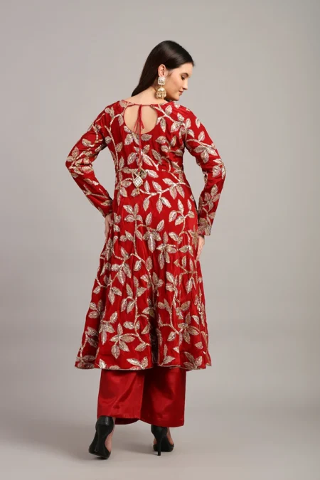 Anarkali Suit in Maroon Colour - Image 5