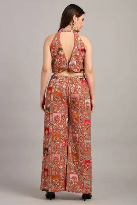 Halter Neck Top with Pant - Image 6