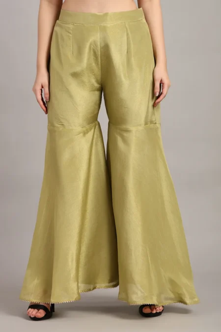 Pista Green Sharara Set for Women - Image 4